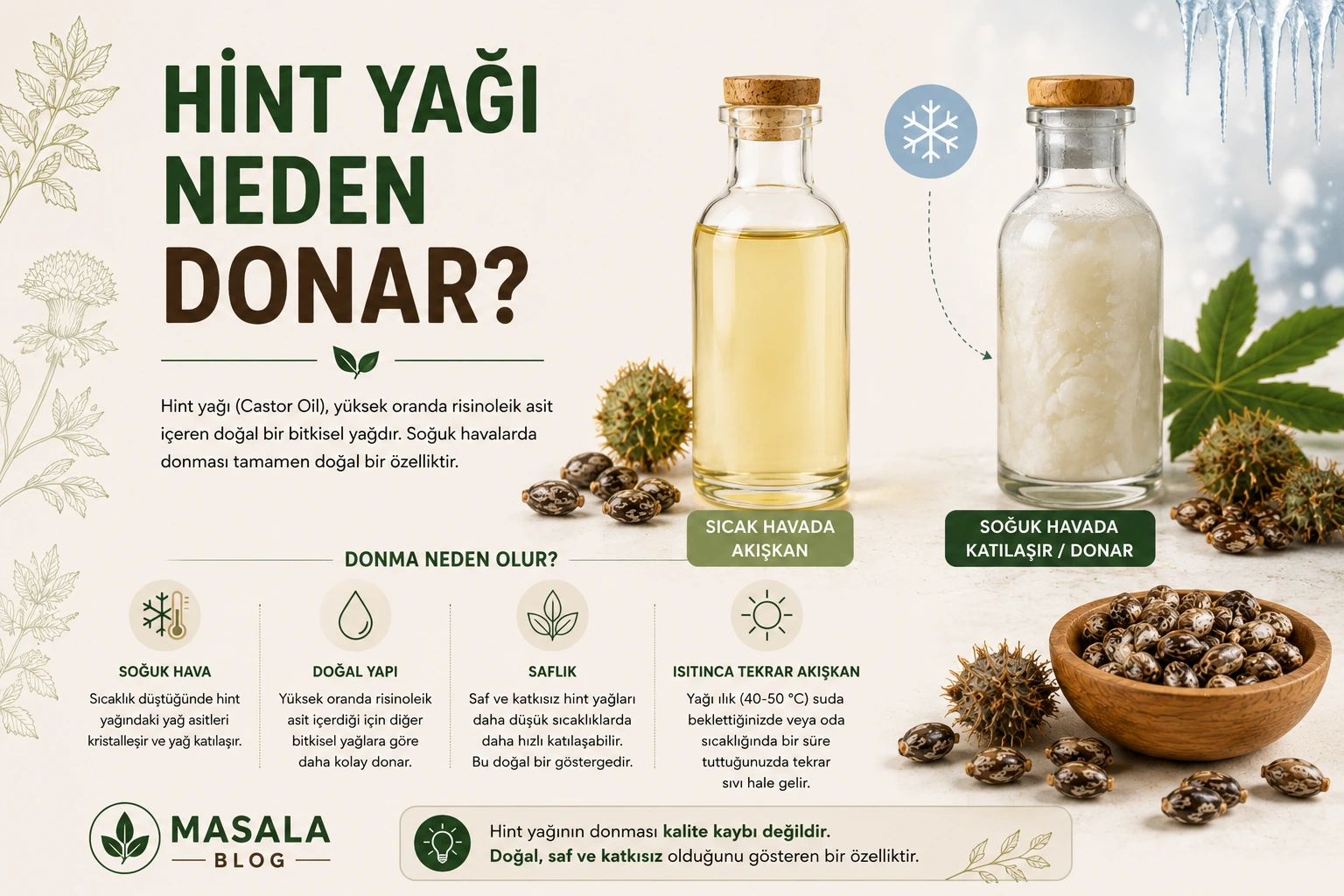 Hint Yağı Neden Donar?