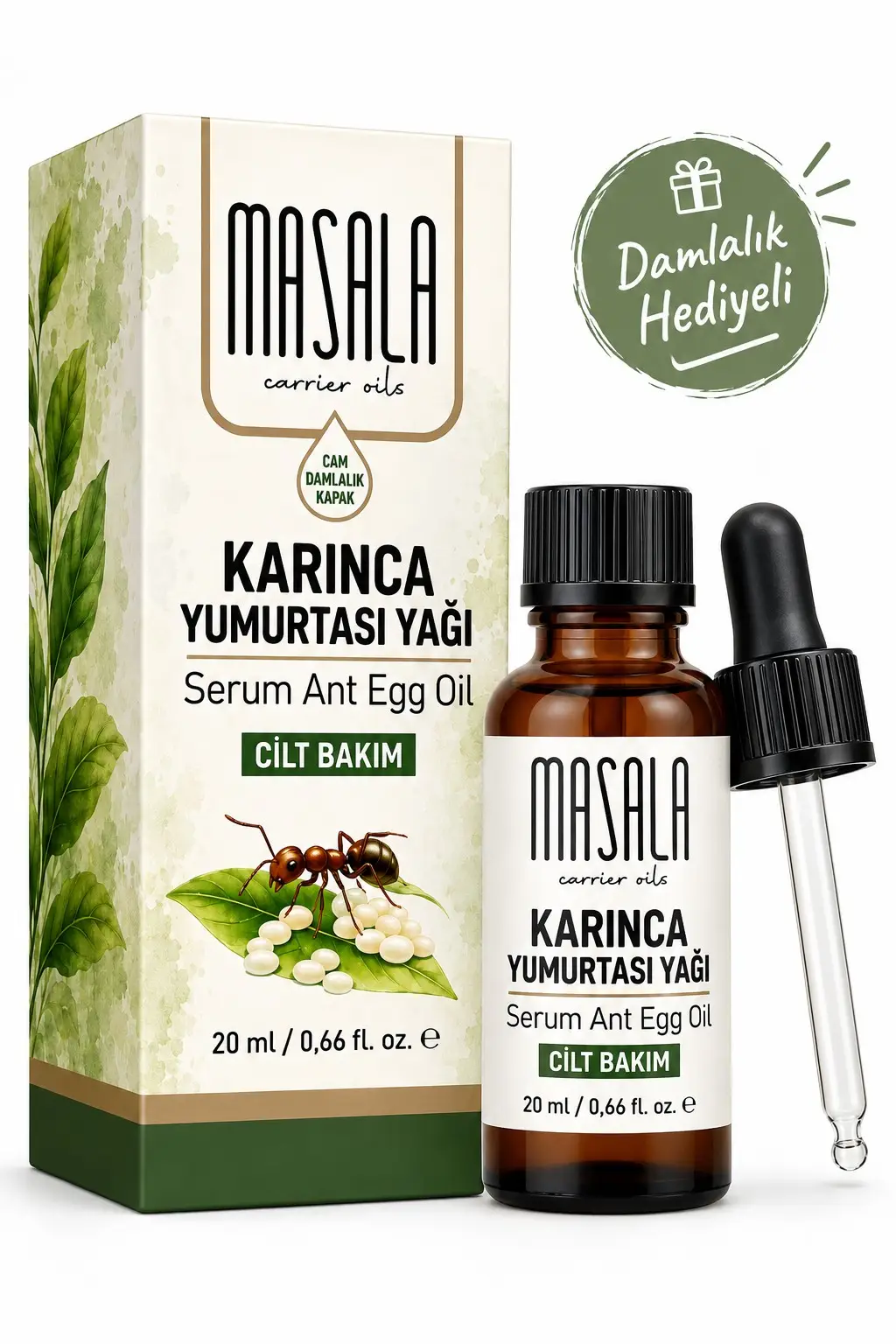 Karınca Yumurtası Yağı 20 ml – Epilasyon ve Ağda Sonrası Cilt Bakım Serumu